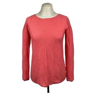 Autumn Cashmere Sweater Coral Knit